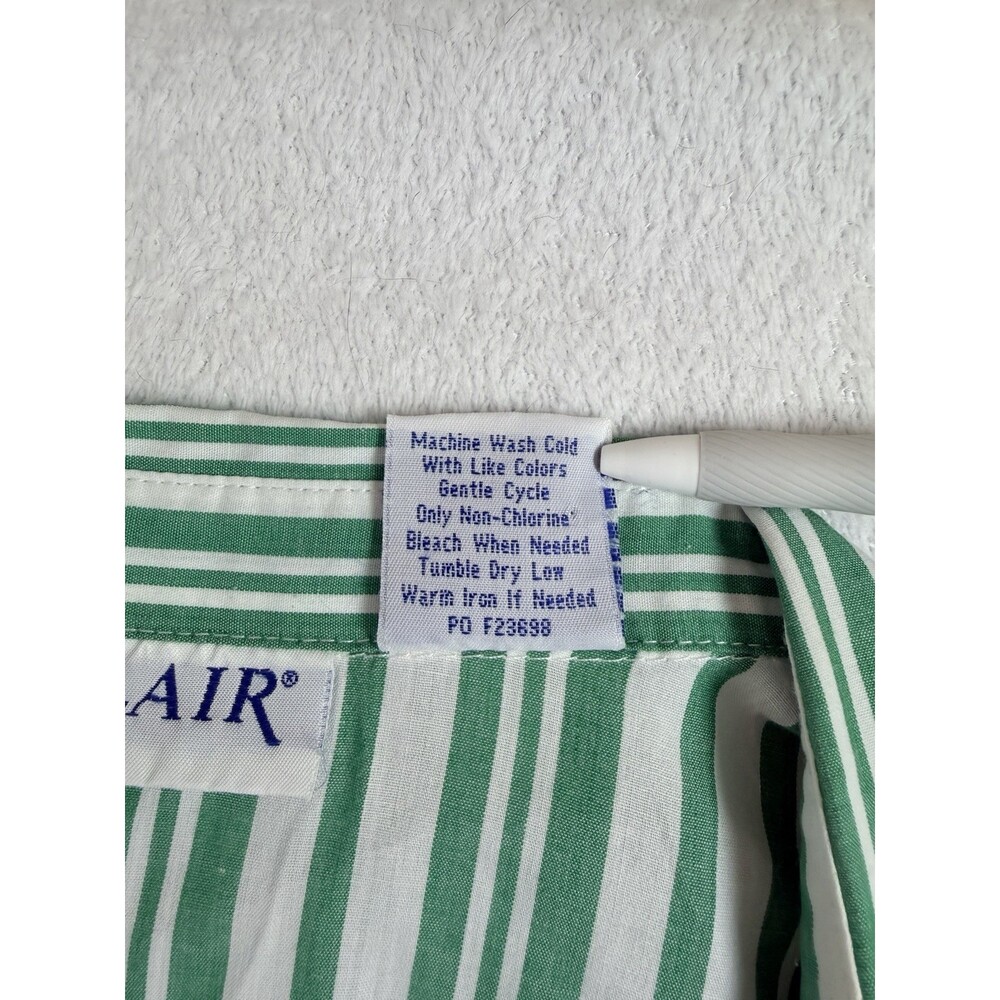 Blair Green and White striped popover tunic top 2XL - Picture 5 of 5